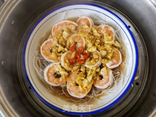 蒜蓉粉丝蒸虾仁步骤16