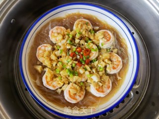 蒜蓉粉丝蒸虾仁步骤18
