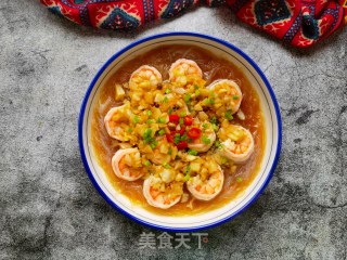 蒜蓉粉丝蒸虾仁步骤19