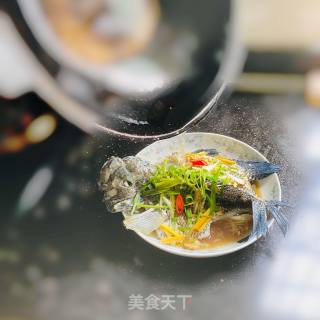 葱油石斑鱼步骤4