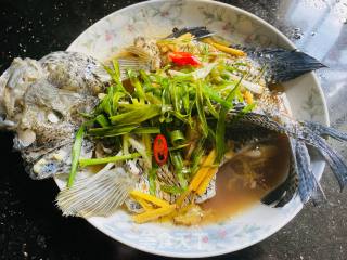 葱油石斑鱼步骤5