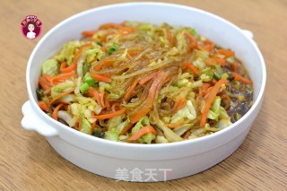 圆白菜粉条步骤9