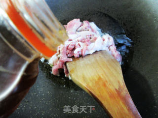 肉丝咸菜炒罗汉豆步骤4