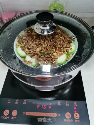 红枣肉末蒸丝瓜步骤11