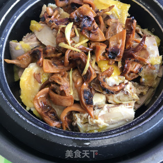 墨鱼干蒸草鸡步骤7