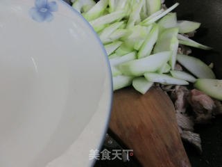 肉片煮夜开花步骤6