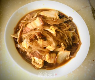 红烧肉烩白菜粉条步骤8