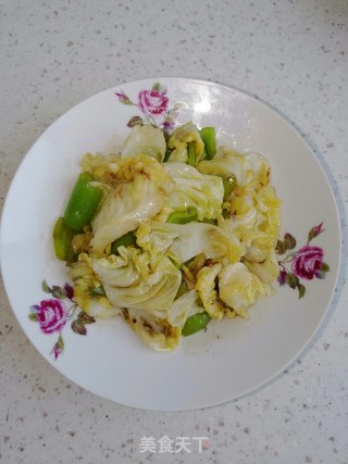 圆白菜炒尖椒步骤5