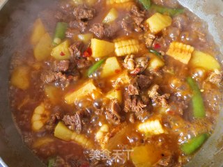 糯玉米土豆炖牛肋条步骤20