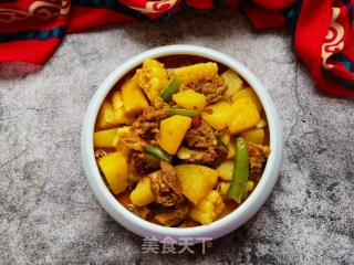 糯玉米土豆炖牛肋条步骤21
