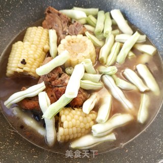 玉米脊骨炖芸豆步骤9