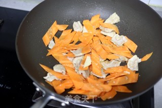 肉片胡萝卜茭白步骤4