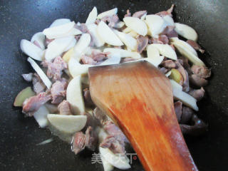 茭白炒鸡胗步骤8