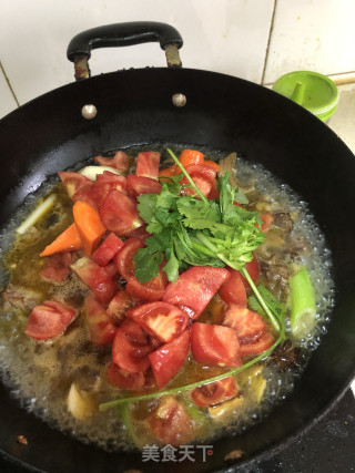 番茄烧牛肉步骤7