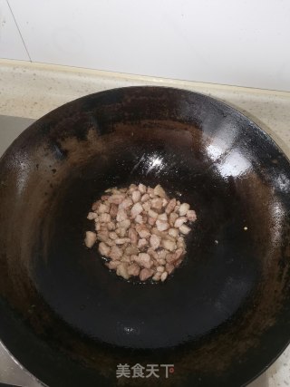 酸豆角肉末步骤3