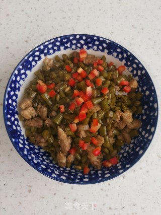 酸豆角肉末步骤6
