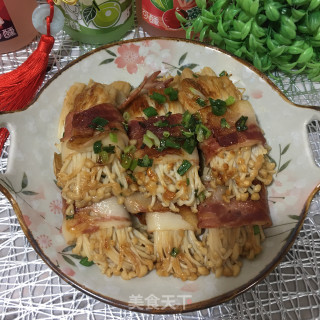 培根香煎金针菇步骤9
