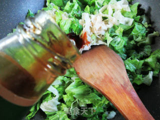 生菜炒豆腐皮步骤6