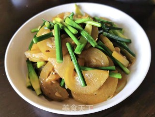 蒜苔炒节瓜步骤8