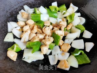 青椒鸡丁步骤7