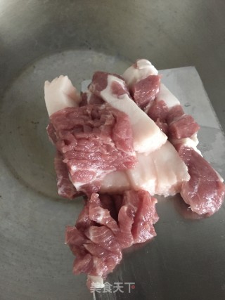东北扁豆炖上肉步骤4