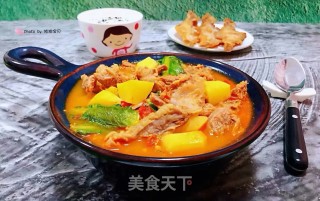 西红柿土豆青菜炖牛肉步骤14