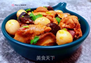 香菇鹌鹑蛋炖鸡腿步骤11
