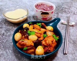 香菇鹌鹑蛋炖鸡腿步骤14