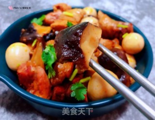 香菇鹌鹑蛋炖鸡腿步骤13