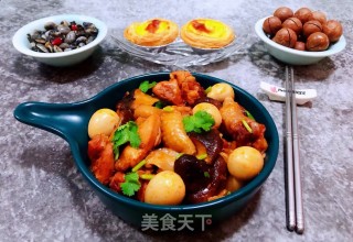 香菇鹌鹑蛋炖鸡腿步骤15