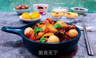 香菇鹌鹑蛋炖鸡腿步骤17