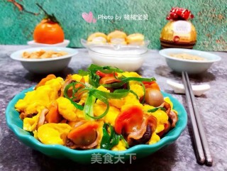 香葱毛蚶炒蛋步骤15