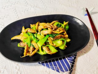 奶白菜炒平菇步骤11