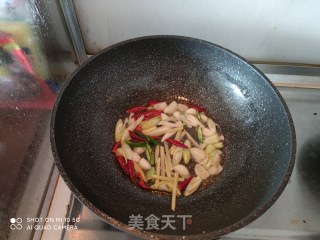 辣炒鸡心步骤4