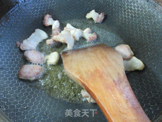 肉片牛心菜炒铁棍山药粉条步骤5