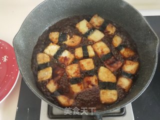 照烧海苔煎豆腐步骤8