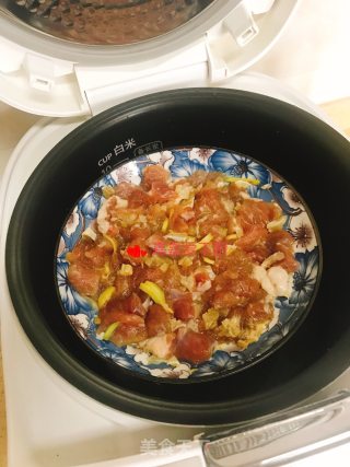 咸鱼蒸猪肉步骤7