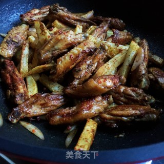 孜然鸡翅土豆条步骤11