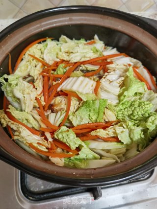 白菜粉丝肉丸煲步骤7
