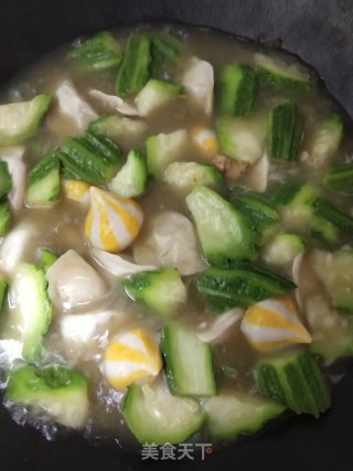 丝瓜煮水饺步骤9