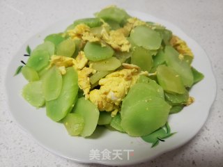 莴笋炒鸭蛋步骤7