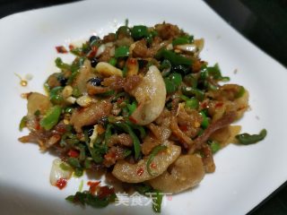 豆豉辣椒炒油渣步骤8