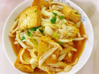 海鲜菇烧豆腐步骤6