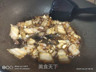 五花肉烧豆角步骤3