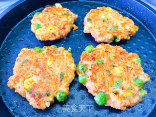 鸡肉蔬菜饼步骤8