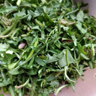 肉末炒苦菜步骤4