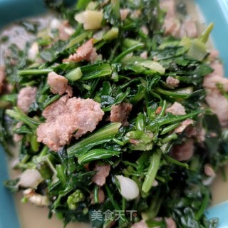 肉末炒苦菜步骤19