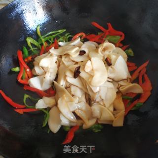青红椒炒杏鲍菇步骤5
