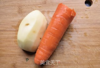 胡萝卜土豆蒸芹菜叶步骤3