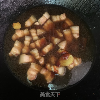 五花肉焖鲍鱼步骤8
